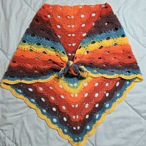 Handmade Rainbow Virus Meets Grannyshawl Made In The Bay Area With Pride